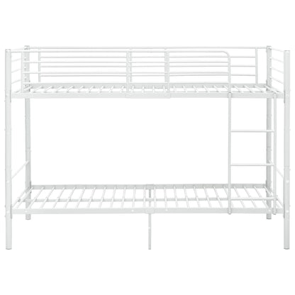 Etagenbett Weiß Metall 90×200 cm