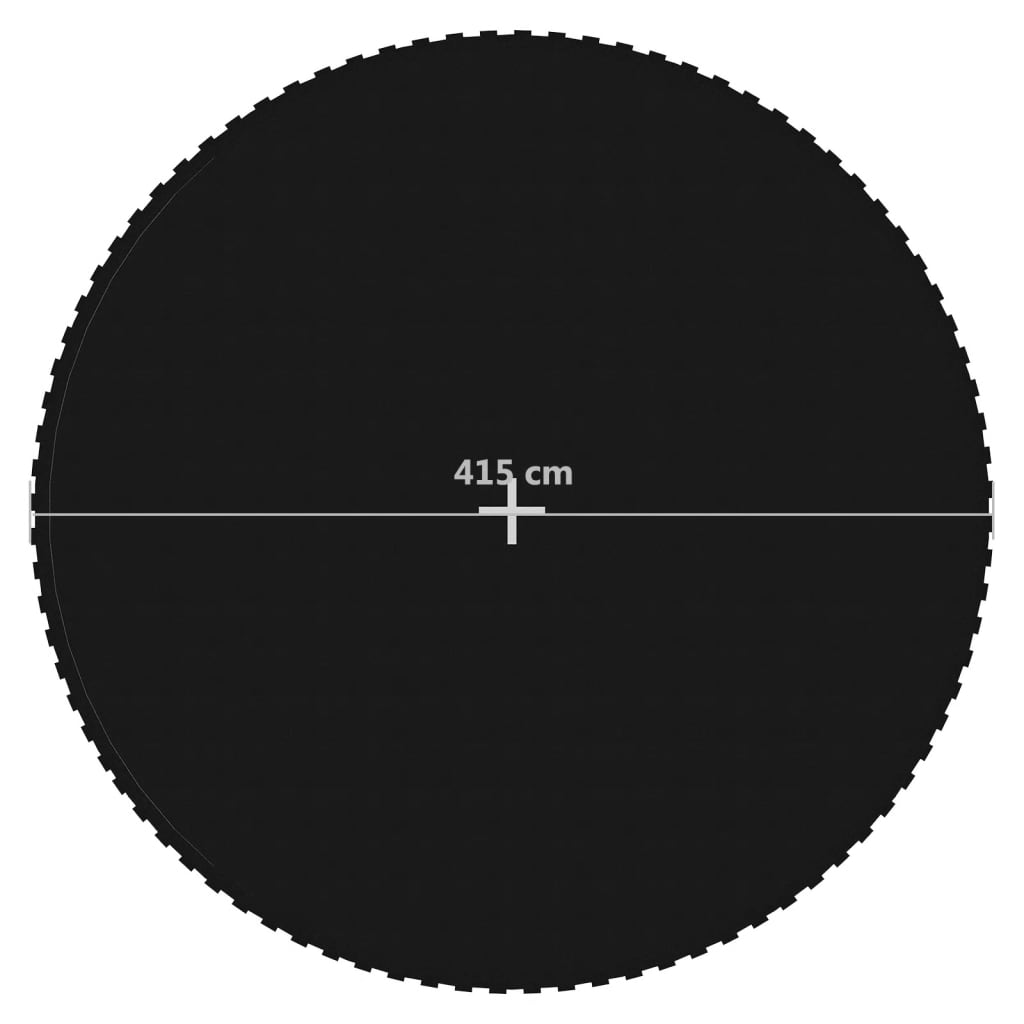 Sprungtuch Schwarz für 4,57 m Runde Trampoline