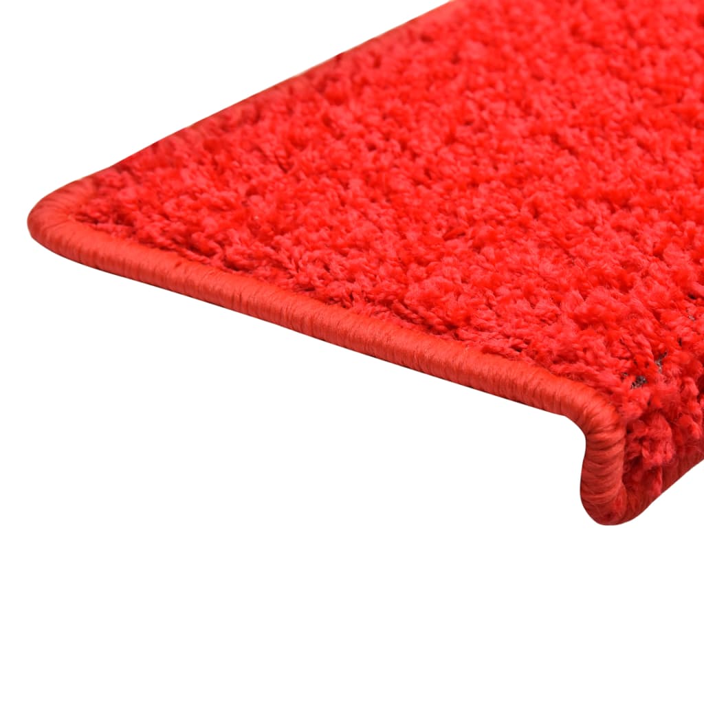 Teppich-Treppenstufen 15 Stk. 65x21x4 cm Rot