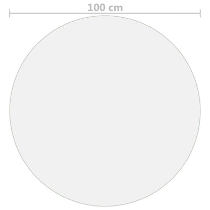 Tischfolie Transparent Ø 100 cm 1,6 mm PVC