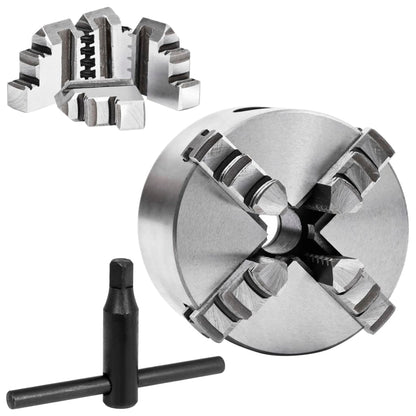 4-Backen-Drehfutter Selbstzentrierend 80 mm Stahl