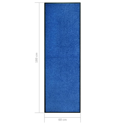 Fußmatte Waschbar Blau 60x180 cm