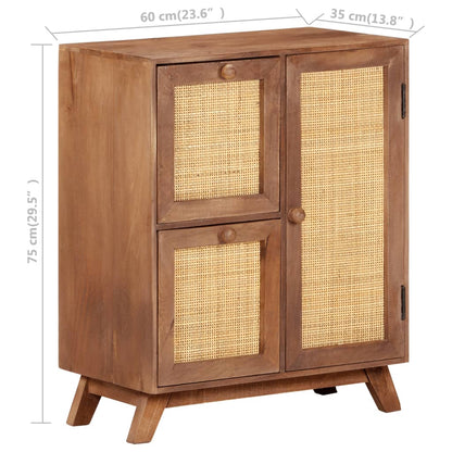 Sideboard 60x35x75 cm Massivholz Mango