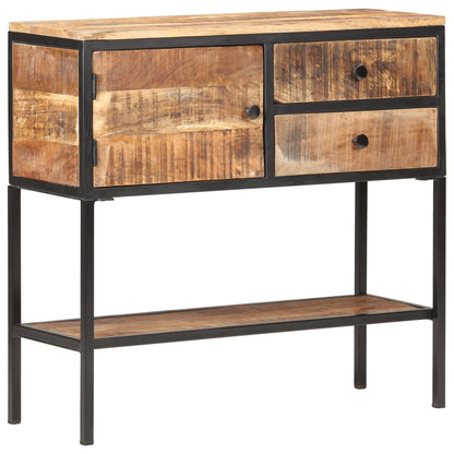 Sideboard 85x30x80 cm Raues Mangoholz