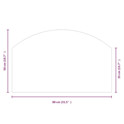 Kaminofen Glasplatte 80x50 cm