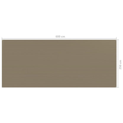 Zeltteppich 250x600 cm Taupe