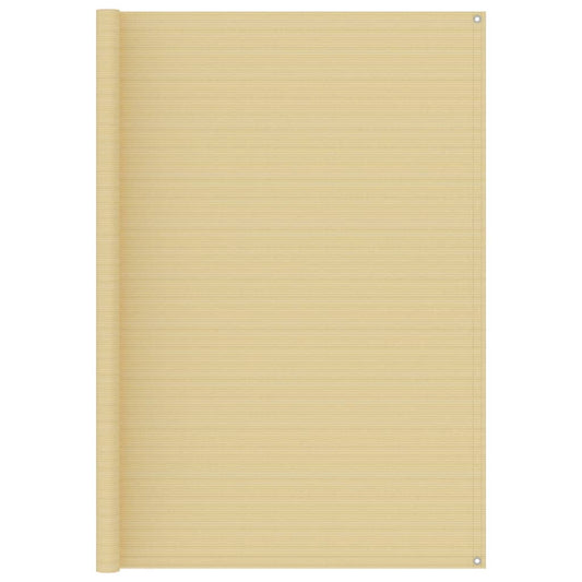 Zeltteppich Beige 250x200 cm HDPE