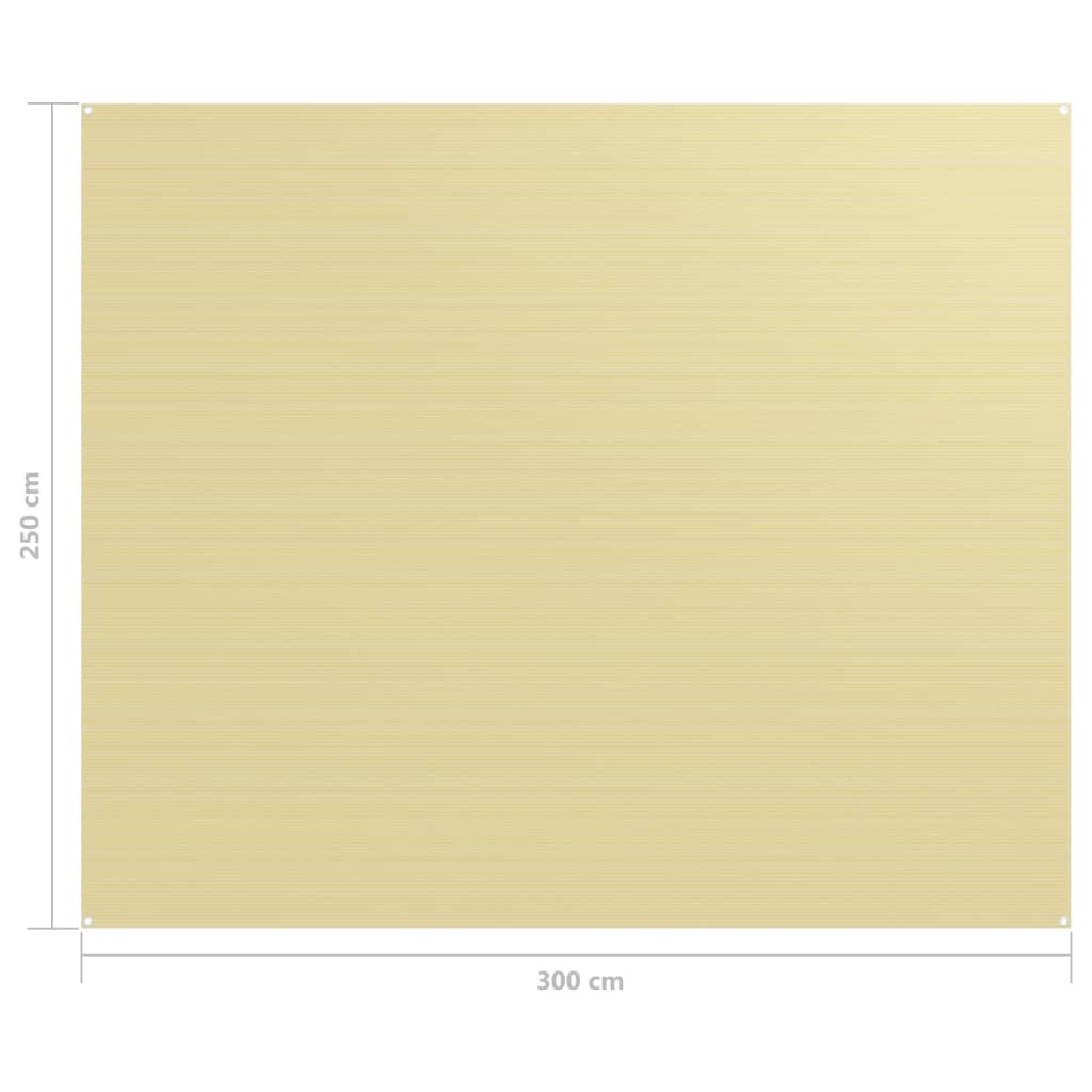 Zeltteppich 250x300 cm Beige