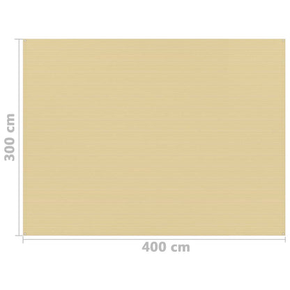 Zeltteppich 300x400 cm Beige