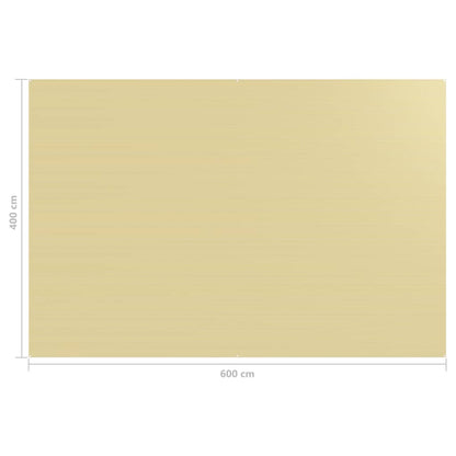 Zeltteppich 400x600 cm Beige