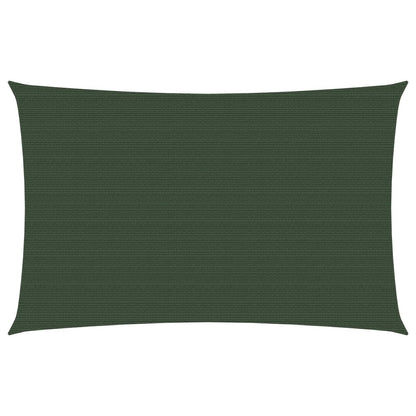 Sonnensegel 160 g/m² Dunkelgrün 2x4,5 m HDPE