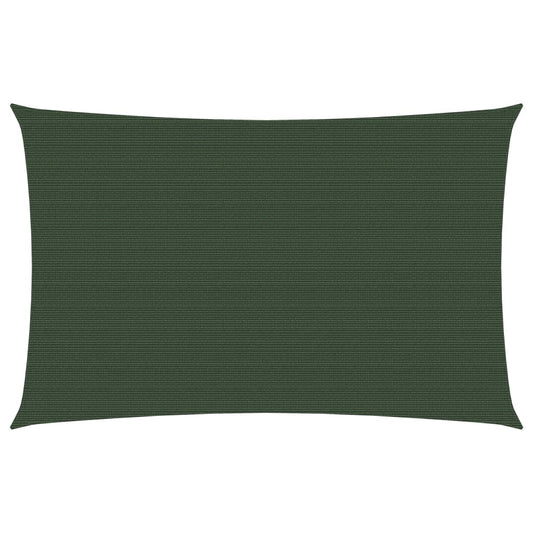 Sonnensegel 160 g/m² Dunkelgrün 2x4,5 m HDPE