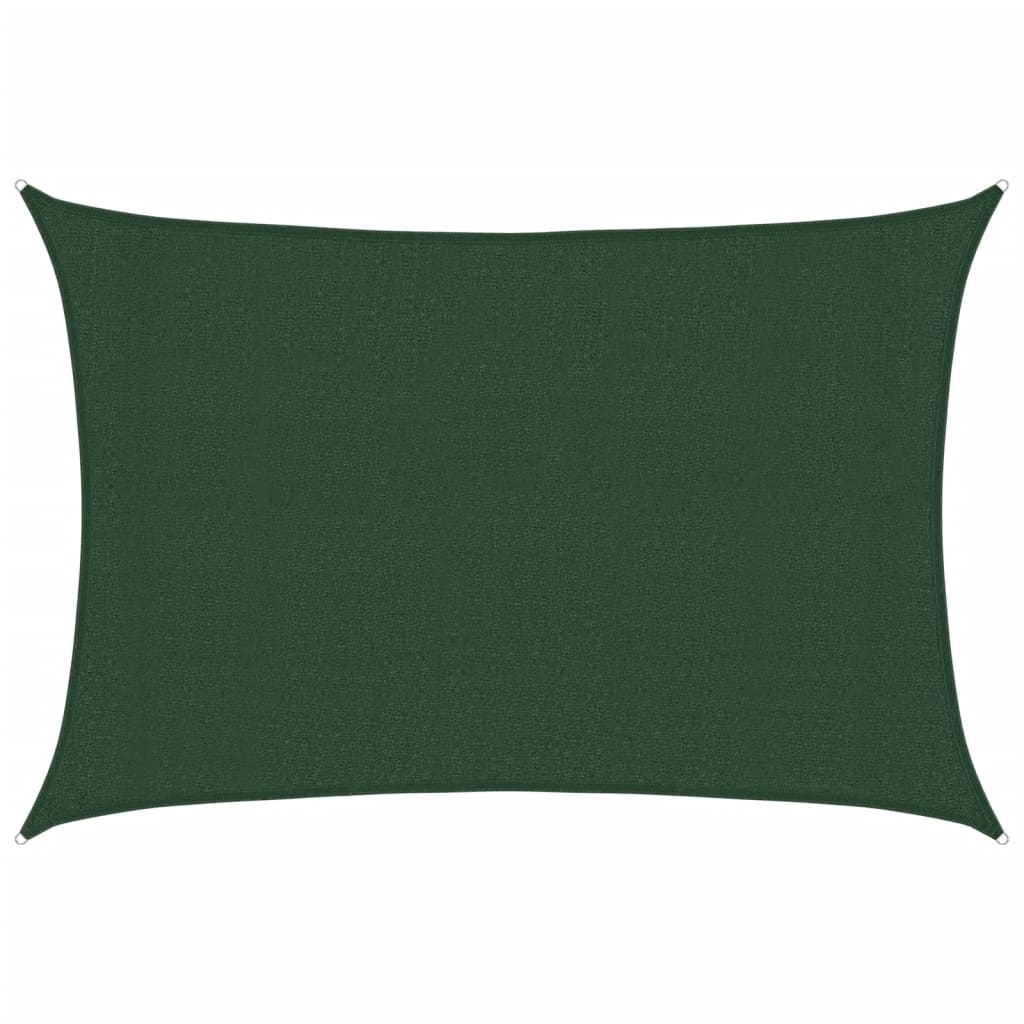 Sonnensegel 160 g/m² Dunkelgrün 3x4 m HDPE