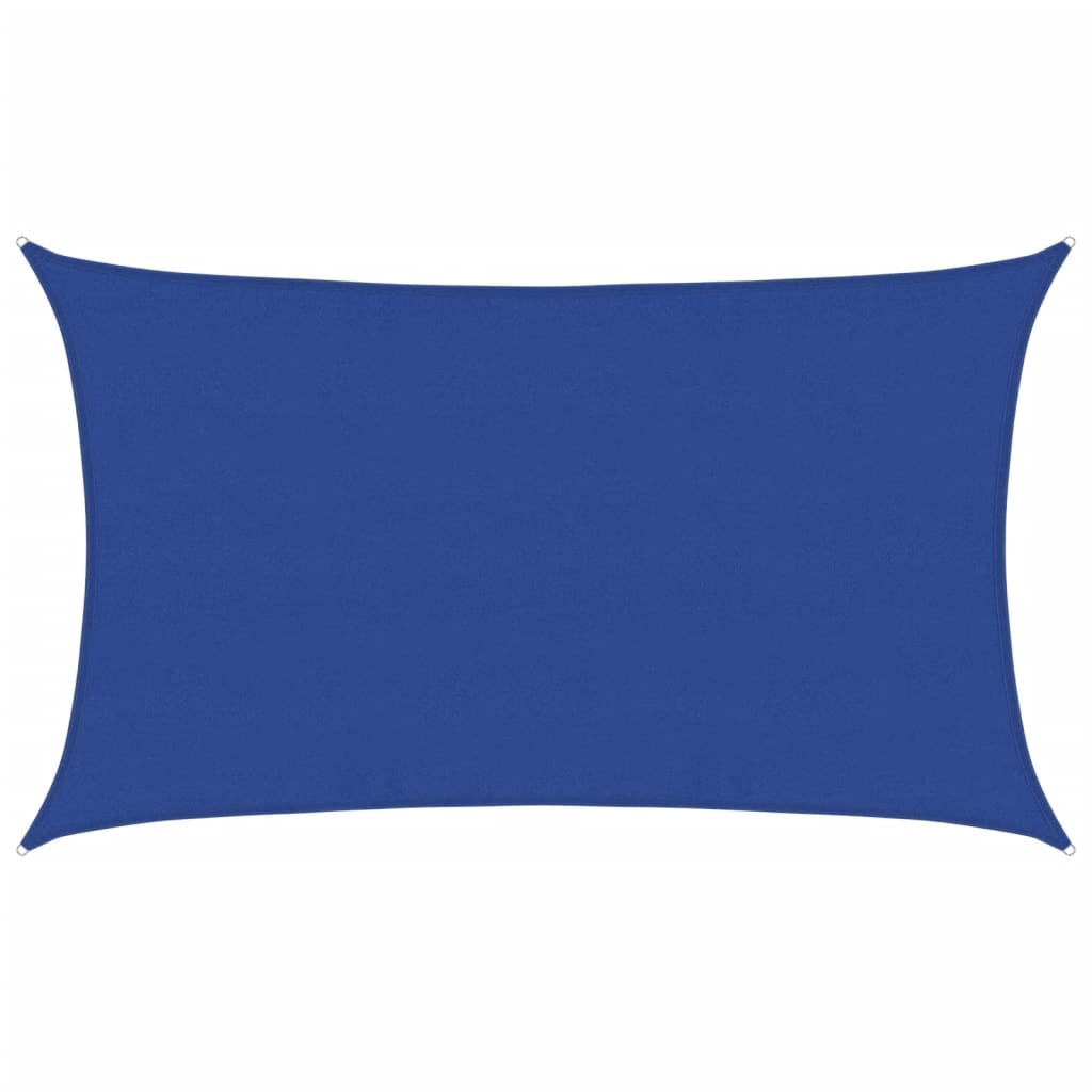 Sonnensegel 160 g/m² Rechteckig Blau 5x8 m HDPE
