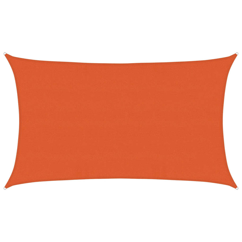 Sonnensegel 160 g/m² Rechteckig Orange 5x8 m HDPE