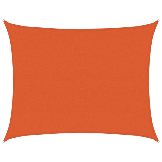 Sonnensegel 160 g/m² Rechteckig Orange 6x7 m HDPE