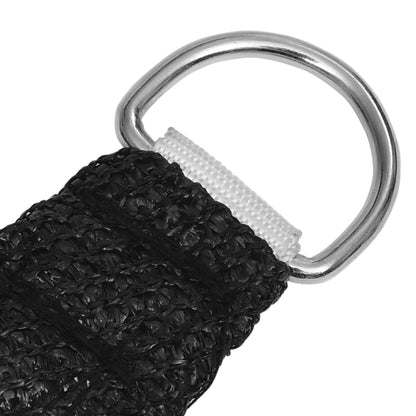 Sonnensegel 160 g/m² Schwarz 2,5x2,5x3,5 m HDPE