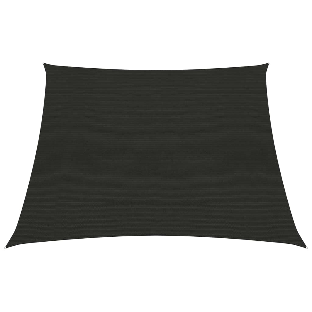Sonnensegel 160 g/m² Schwarz 4/5x3 m HDPE