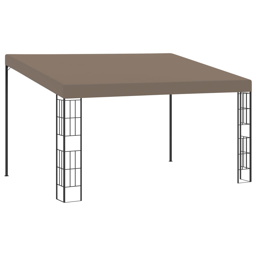 Wand-Pavillon 4x3 m Taupe Stoff