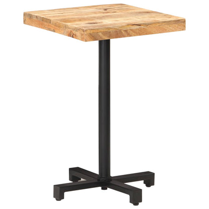 Bistrotisch Quadratisch 50x50x75 cm Raues Mangoholz