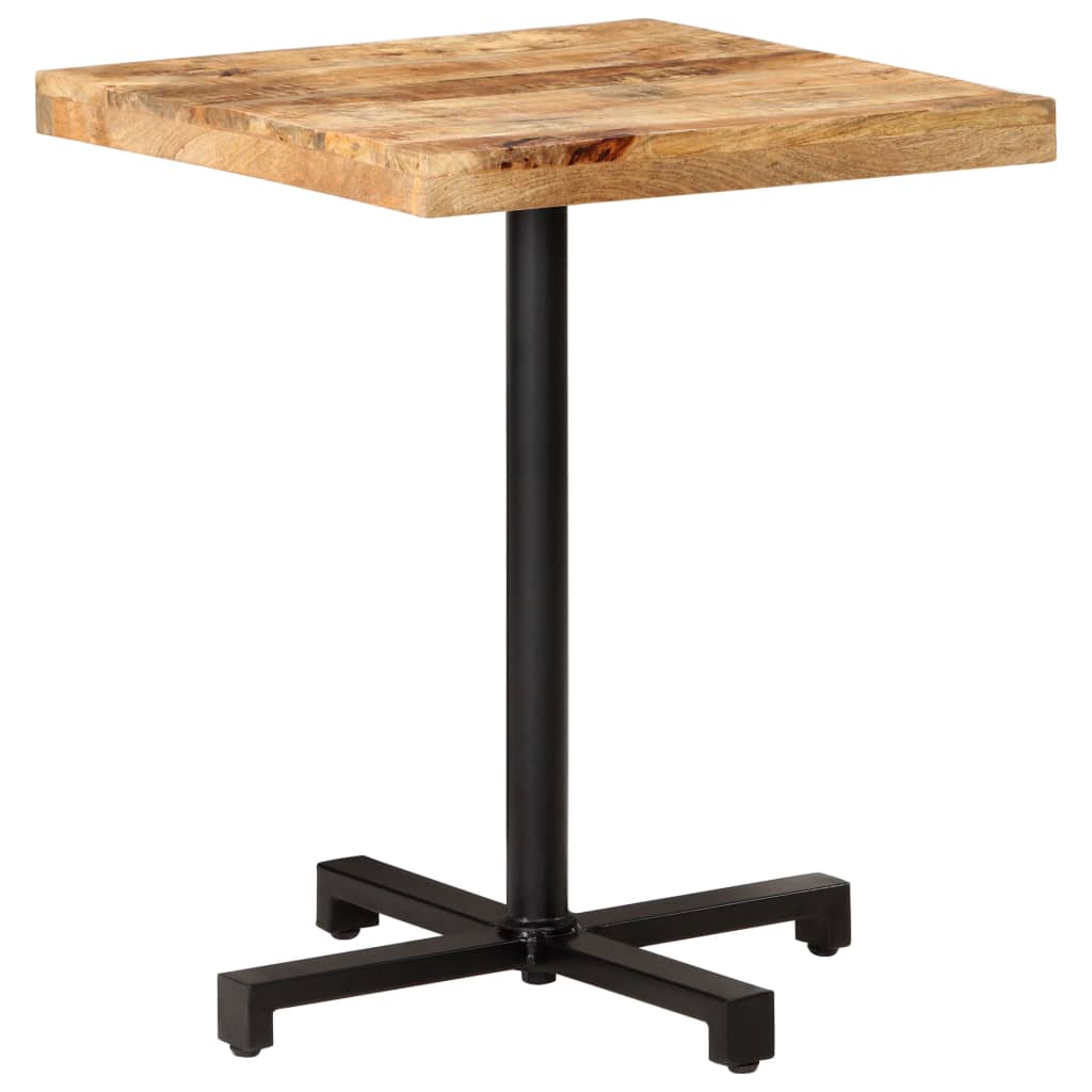 Bistrotisch Quadratisch 60x60x75 cm Raues Mangoholz