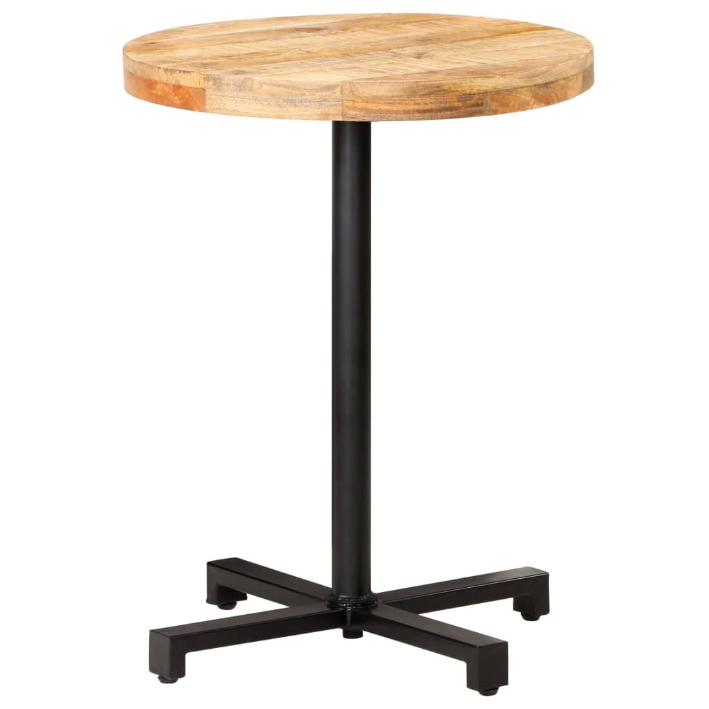 Bistrotisch Rund Ø60x75 cm Raues Mangoholz