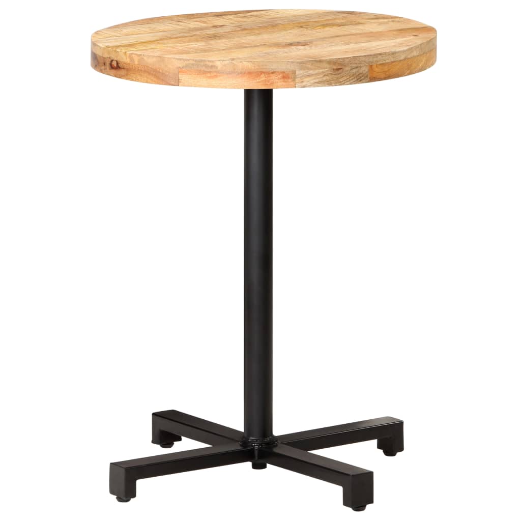 Bistrotisch Rund Ø60x75 cm Raues Mangoholz