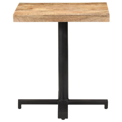 Bistrotisch Quadratisch 70x70x75 cm Raues Mangoholz