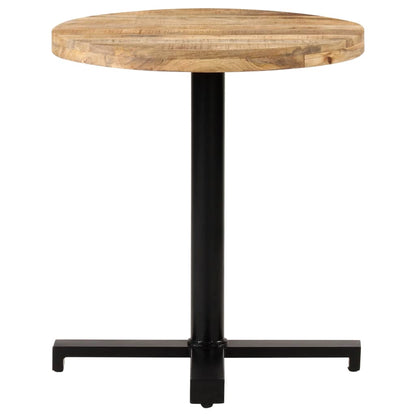 Bistrotisch Rund Ø70x75 cm Raues Mangoholz