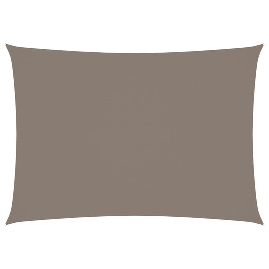 Sonnensegel Oxford-Gewebe Rechteckig 3,5x4,5 m Taupe