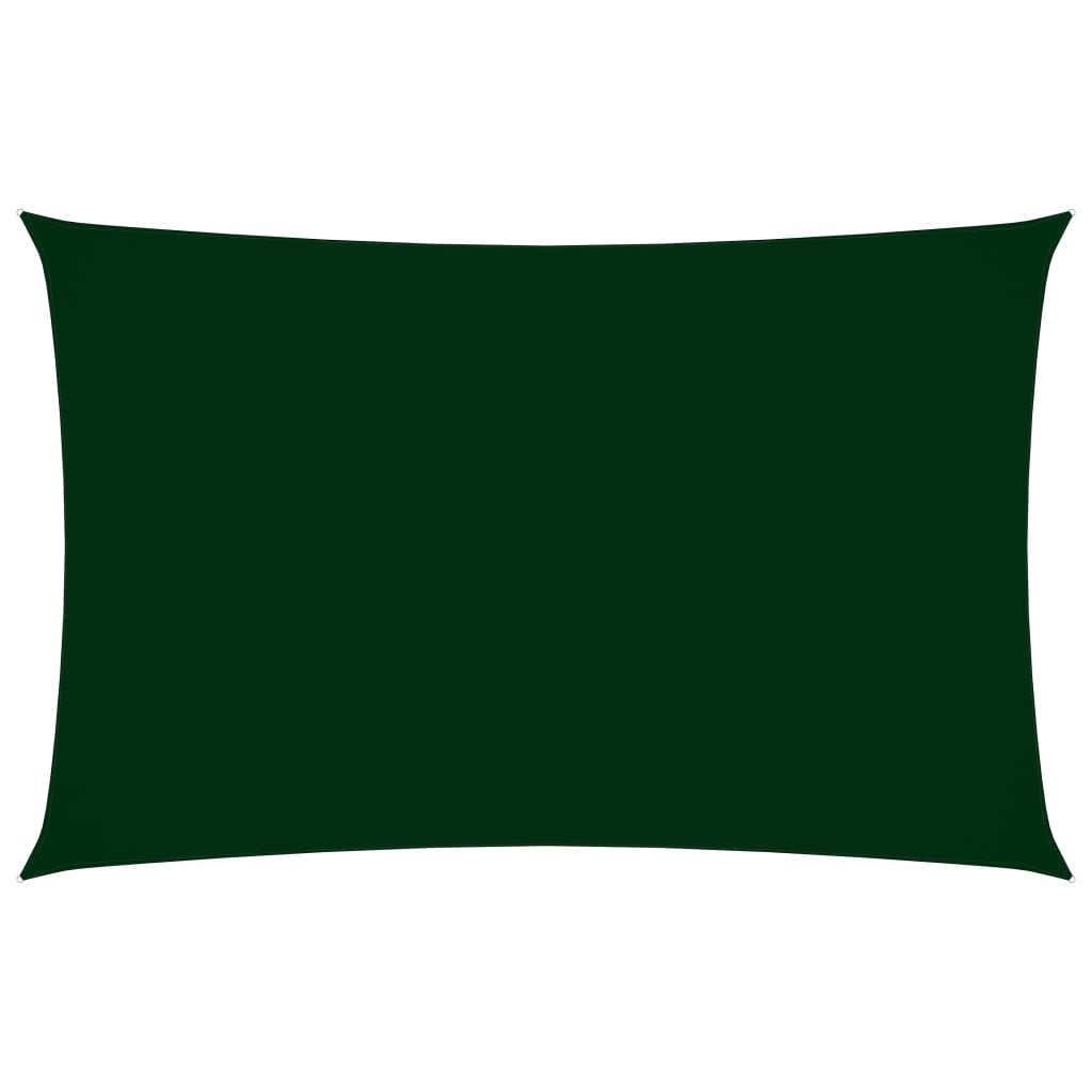 Sonnensegel Oxford-Gewebe Rechteckig 5x8 m Dunkelgrün