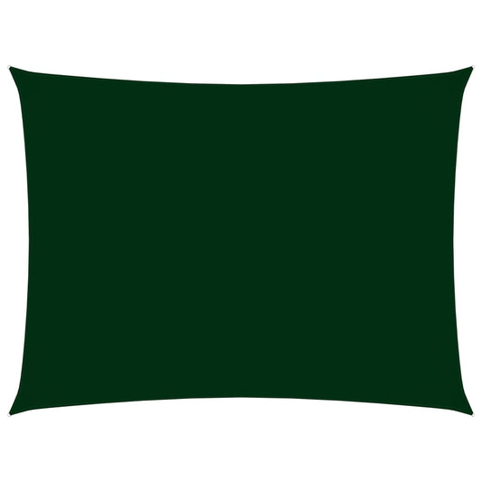 Sonnensegel Oxford-Gewebe Rechteckig 6x8 m Dunkelgrün