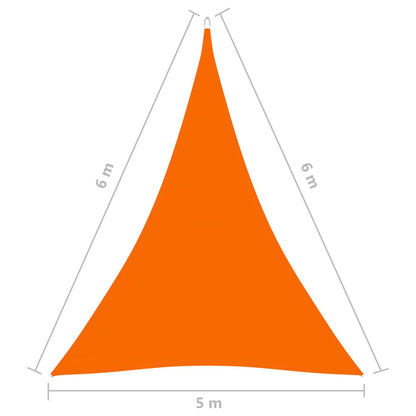 Sonnensegel Oxford-Gewebe Dreieckig 5x6x6 m Orange