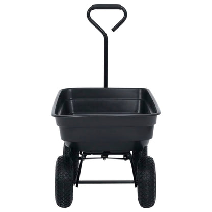 Garten-Kippwagen 300 kg 75 L Schwarz