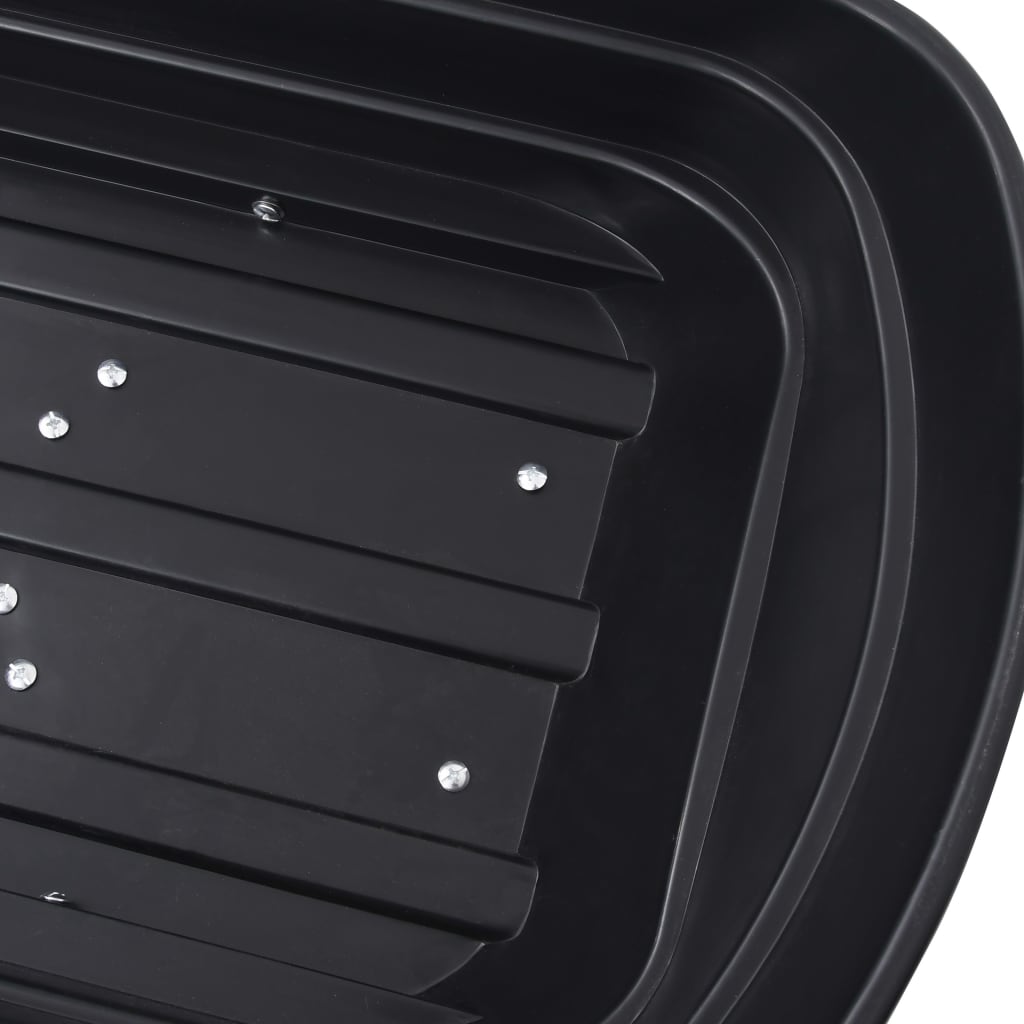 Garten-Kippwagen 300 kg 75 L Schwarz