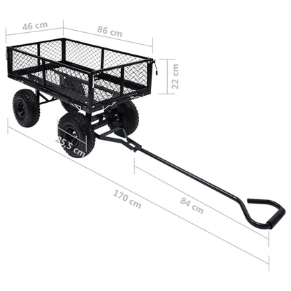 Gartenwagen Schwarz 250 kg