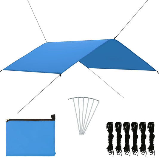 Outdoor-Tarp 4x4 m Blau