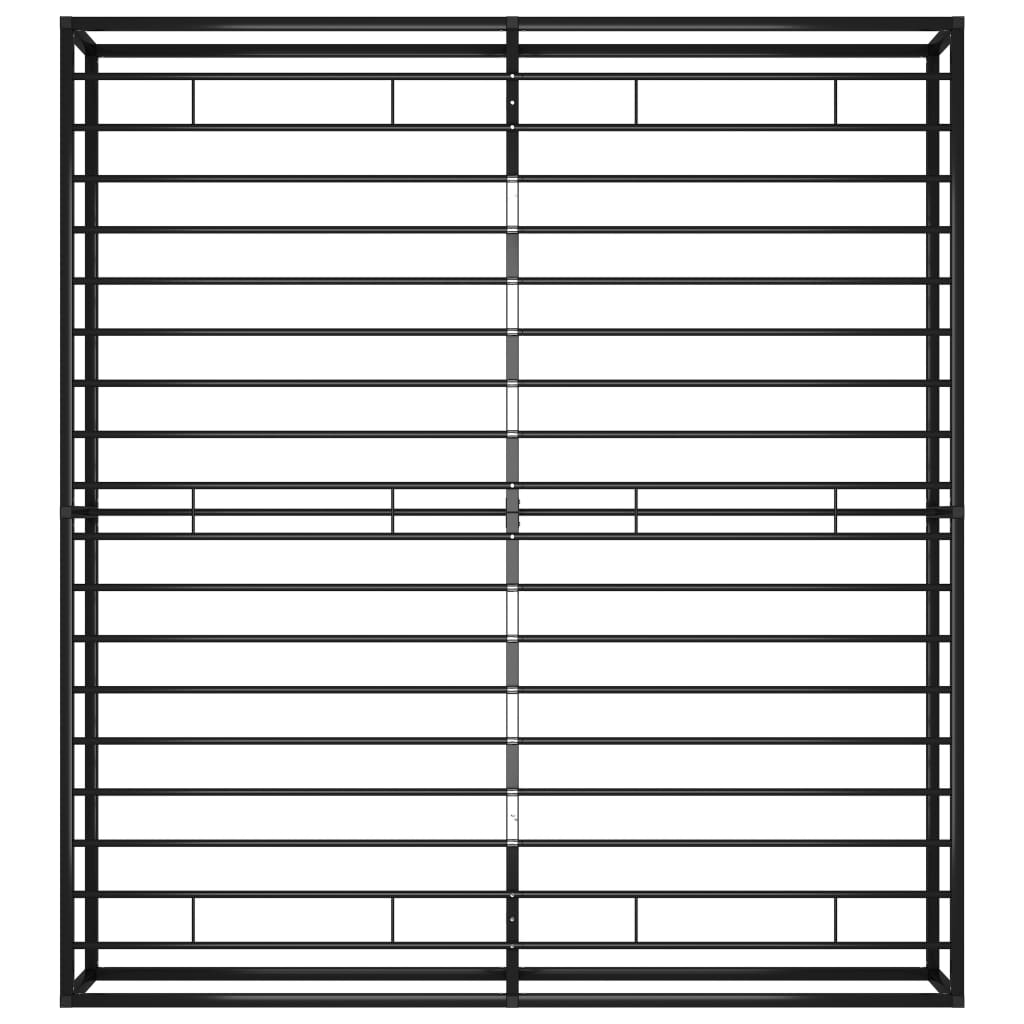 Bettgestell Schwarz Metall 140x200 cm