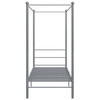 Himmelbett Grau Metall 90x200 cm