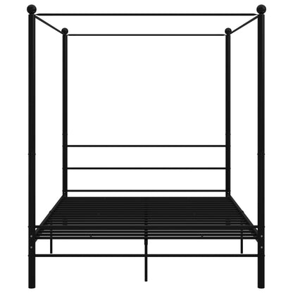Himmelbett Schwarz Metall 160x200 cm