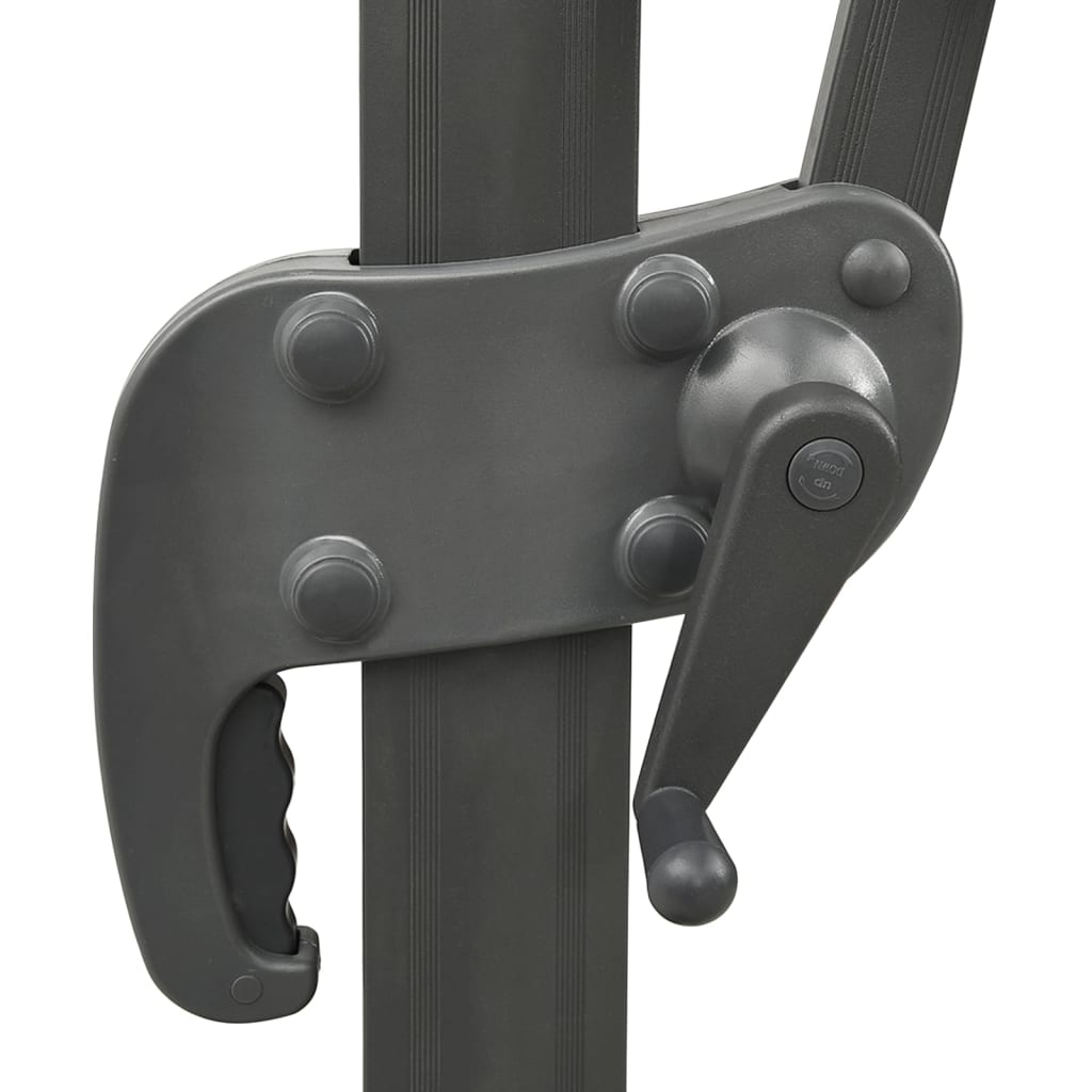 Ampelschirm mit Doppeldach Anthrazit 400 x 300 cm