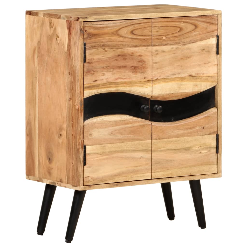 Sideboard 57x34x75 cm Akazie Massivholz