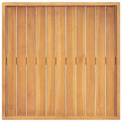 Serviertablett 60x60 cm Massivholz Teak