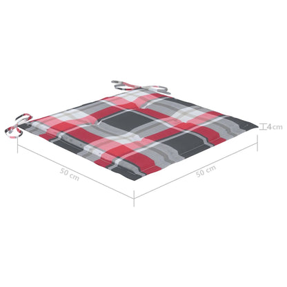 Gartenstühle mit Kissen 2 Stk. Massivholz Akazie