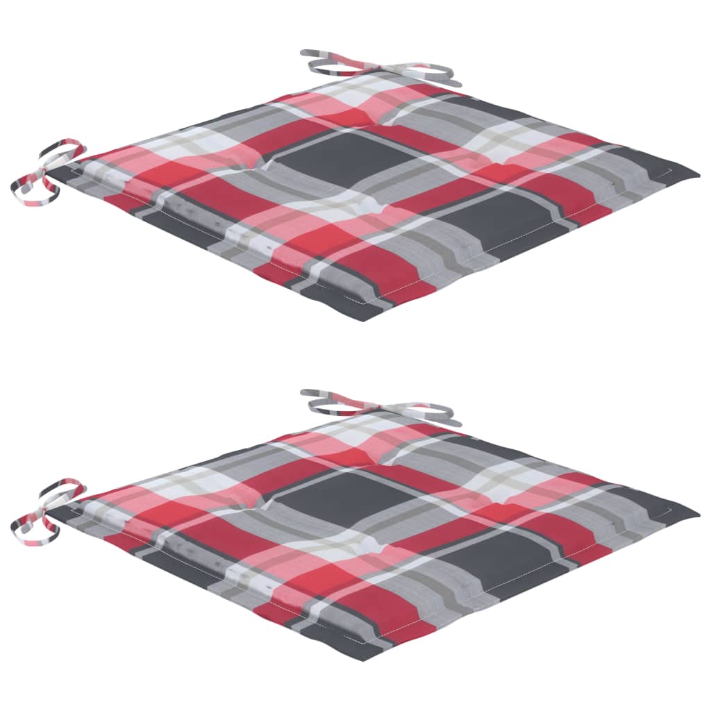 Gartenstühle mit Kissen 2 Stk. Massivholz Akazie