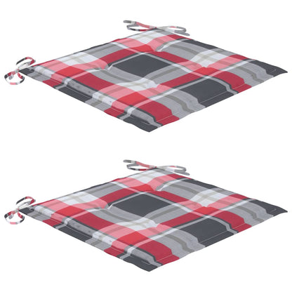 Gartenstühle mit Kissen 2 Stk. Massivholz Akazie