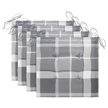 Klappbare Gartenstühle 4 Stk. mit Kissen Massivholz Akazie