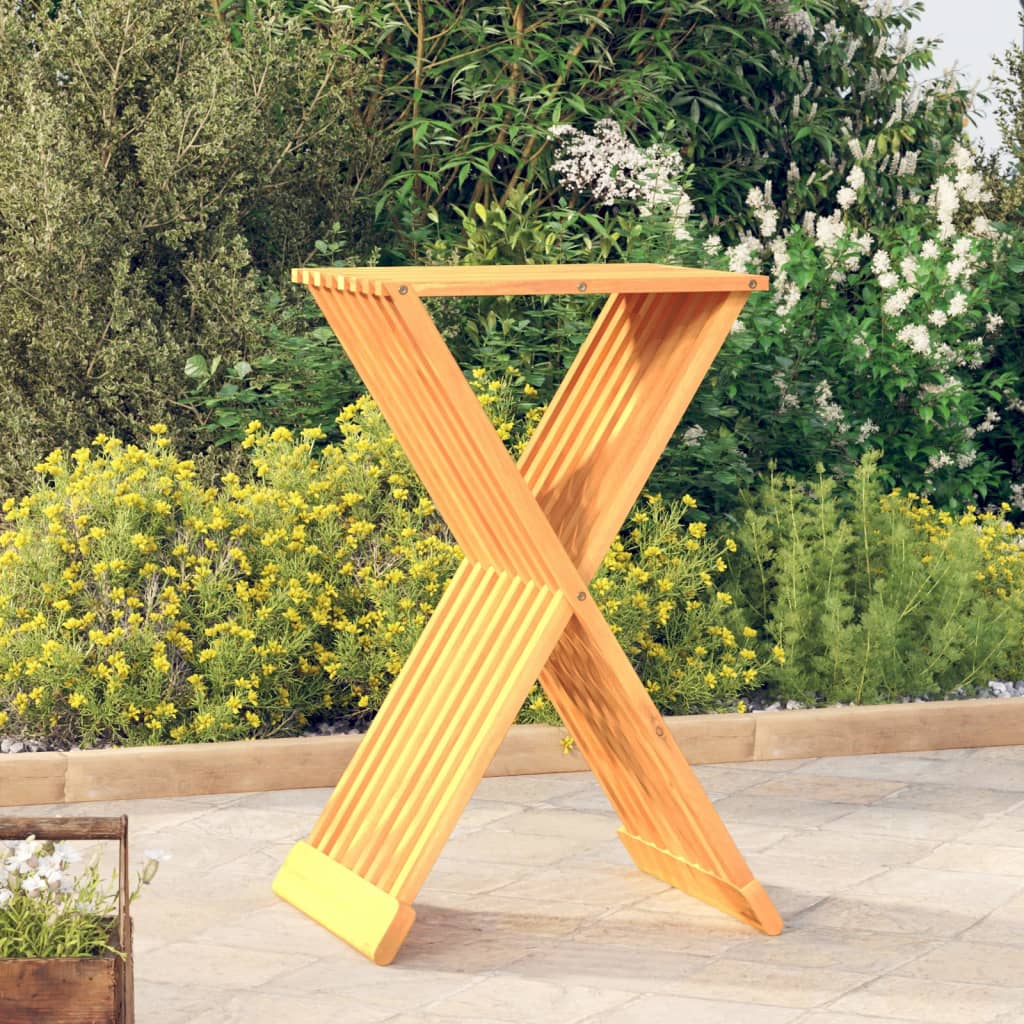 Klapphocker 40x32,5x70 cm Massivholz Teak