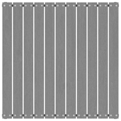 Garten-Fußhocker mit Grauen Kissen Massivholz Kiefer