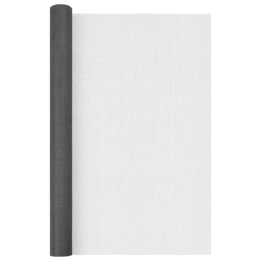 Fliegengitter Fiberglas 60x500 cm Schwarz